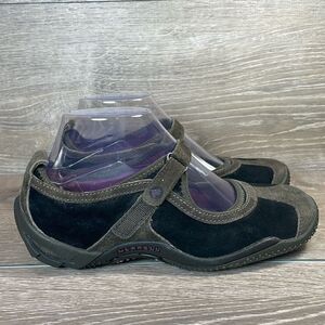 Merrell Circuit MJ Black Taupe Women’s Sz 6.5 Slip On Hiking Mary Jane Shoes